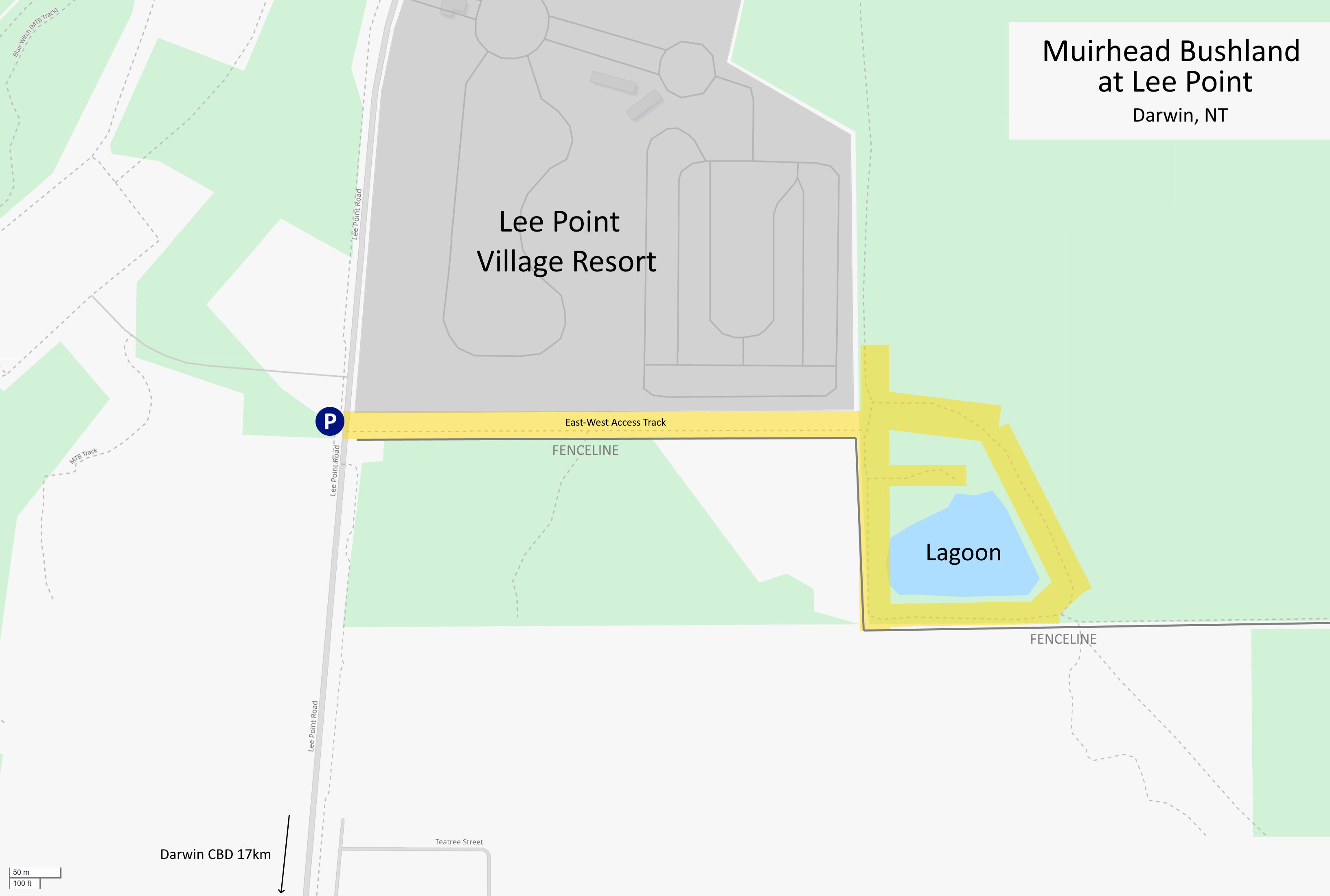 Lee Point Map Top End – Bird Spots
